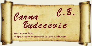 Čarna Budečević vizit kartica
